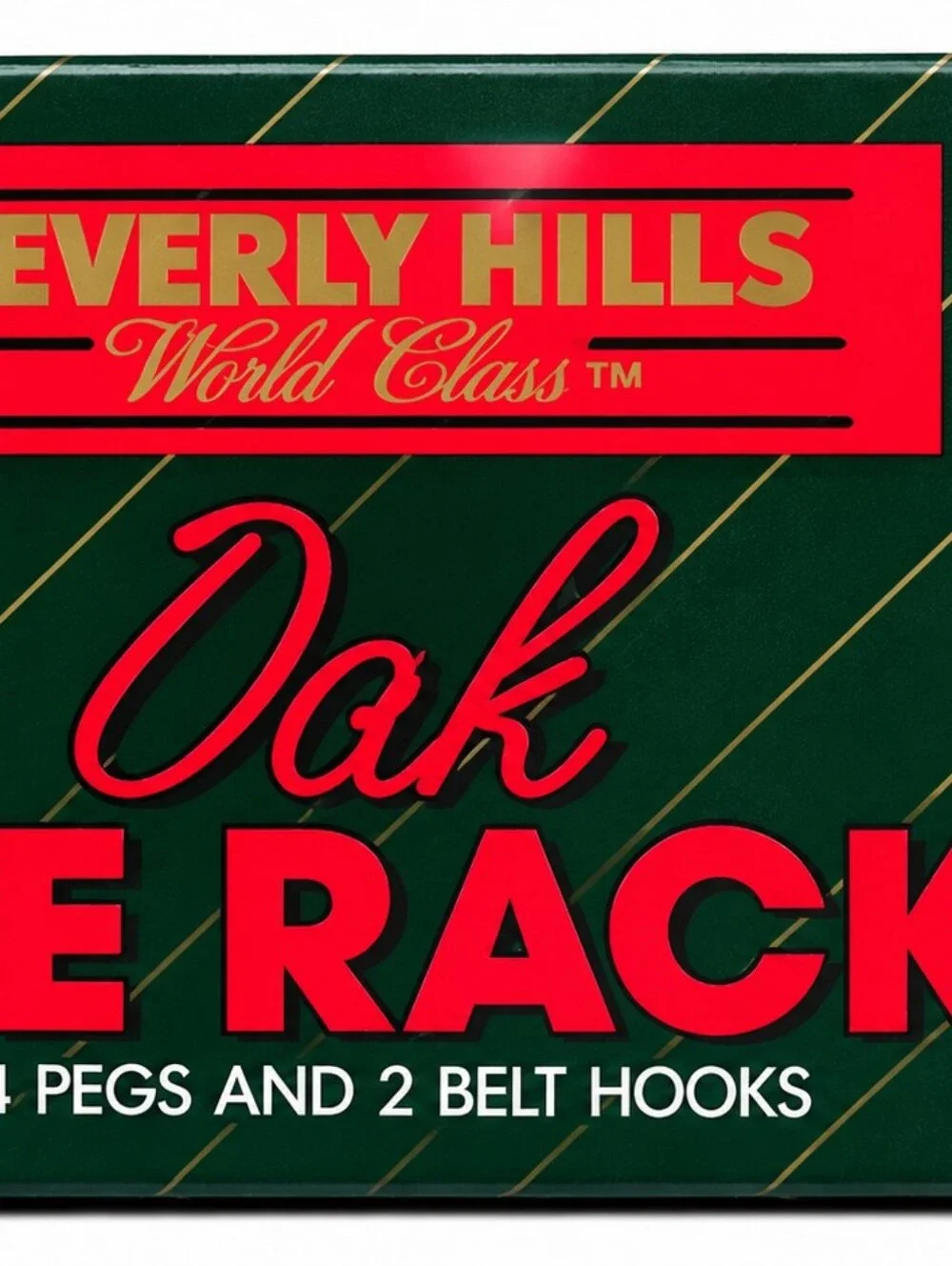 24 Pegs Belt Hooks NWTDescriptionVintage 1996 Beverly Hills World Class Oak Tie